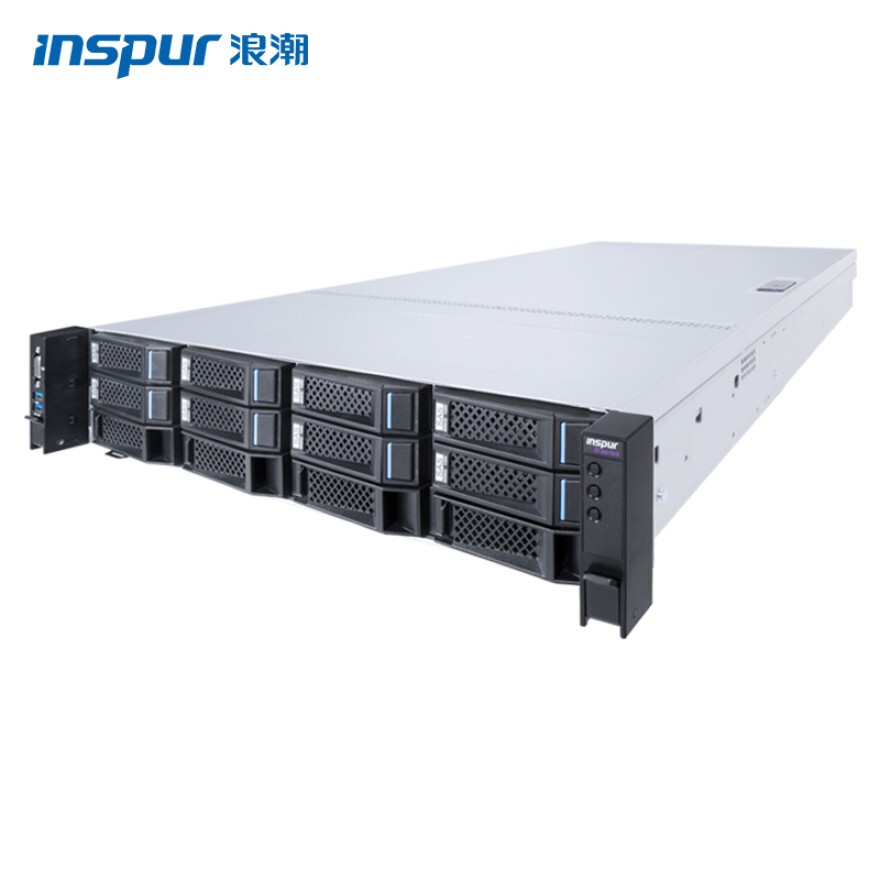 浪潮(INSPUR)NF5270M5机架式服务器(2*3204 6核 1.9GHz/32G/600G*3 SAS/双千兆*1/RAID卡/双电550W/3年服务)