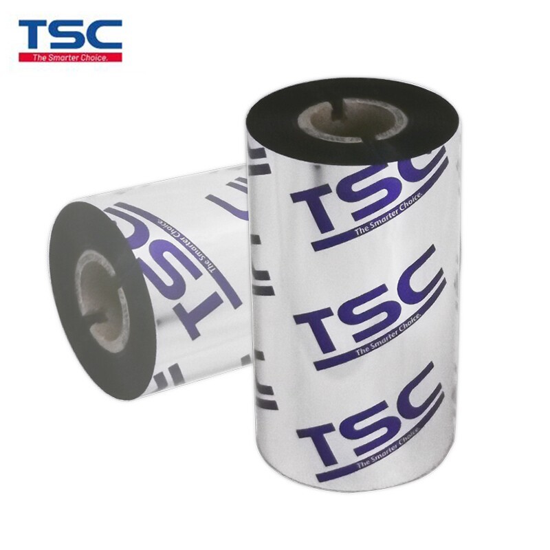 TSC（台半）60*300MM TSC原装色带 条码机标签机碳带  热转印碳带 标签耐刮碳带 经济型腊基 60毫米*300米 2.5厘米管芯 单卷