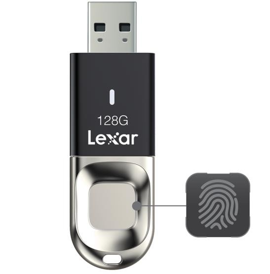 雷克沙（Lexar）F35 USB3.0 U盘  读速150MB/s 金属指纹加密U盘 保护隐私安全 128GB