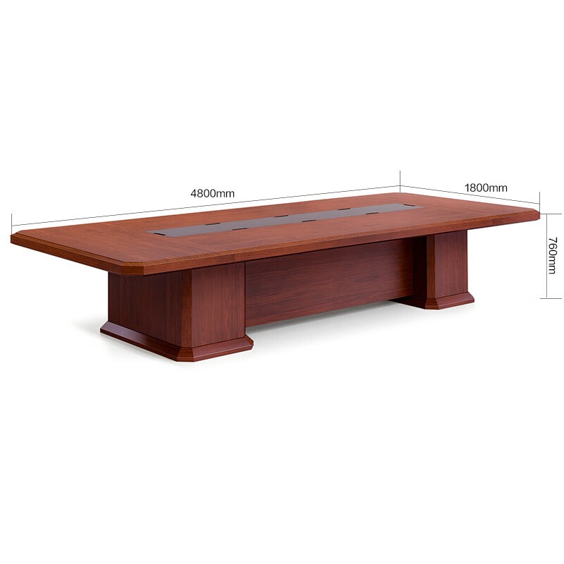 花都家美大型会议桌中小型长条办公大会议桌 D1款 4.8米 4800*1800*760mm
